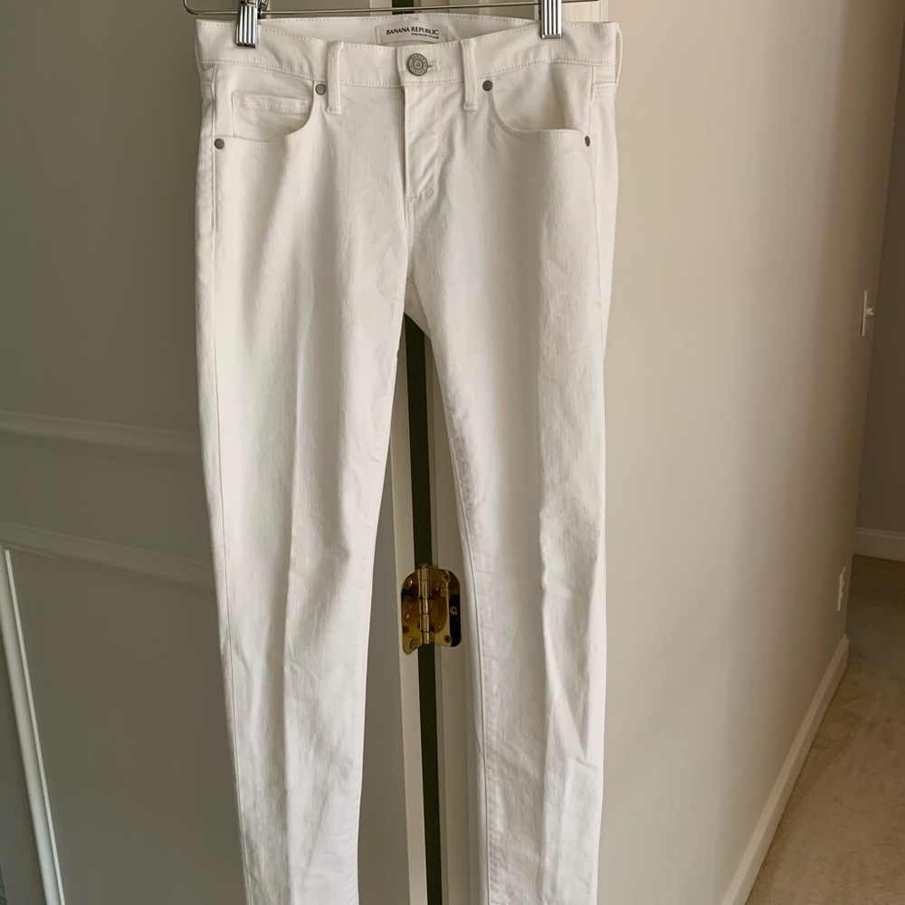 Banana Republic white jeans